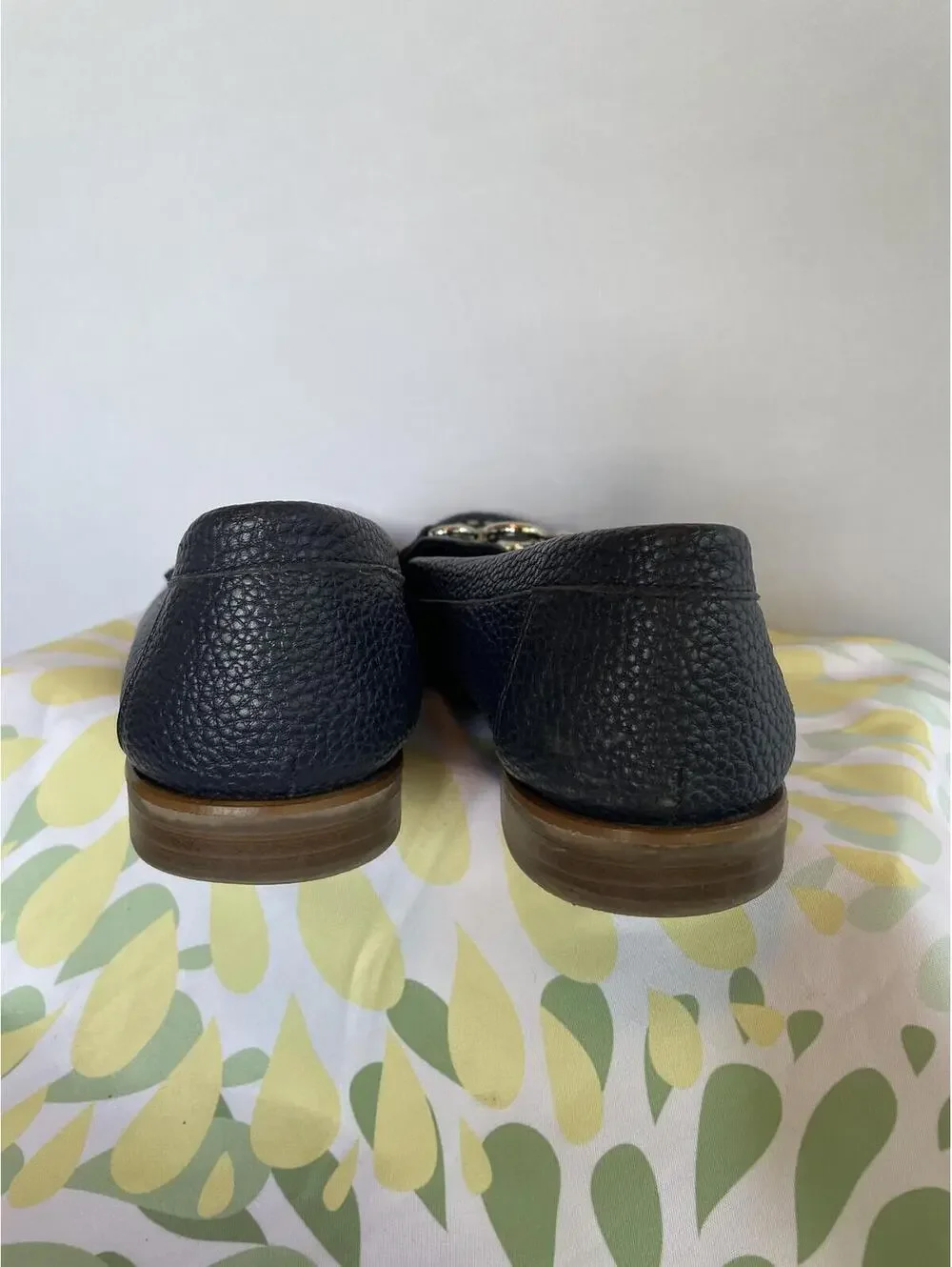 Anne Klein Navy Blue Nayeli Textured Boat Shoes US 7.5